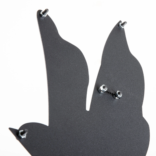 Set aus fünf Vögeln, die in die Ferne fliegen, Wandkunst aus Metall