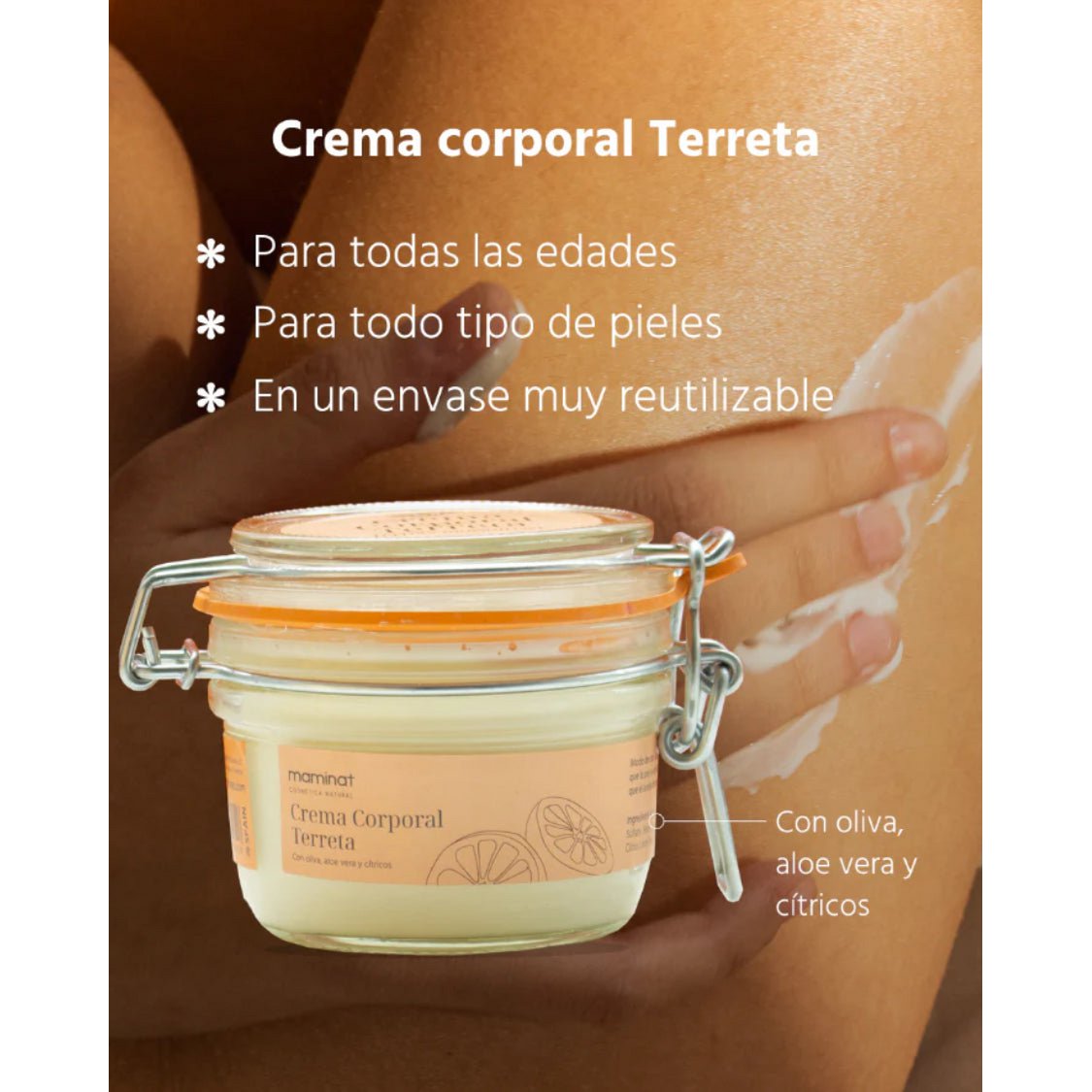 Body Moisturizer Terreta 120ml - with aloe vera and citrus
