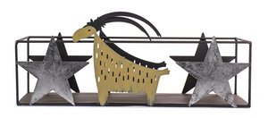 Kerzenhalter mit Rentier 50x20 cm VE 2