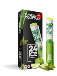 A set of 5 pre-mixed frozen cocktail pouches in a lime flavor, perfect for easy and convenient cocktail enjoyment.