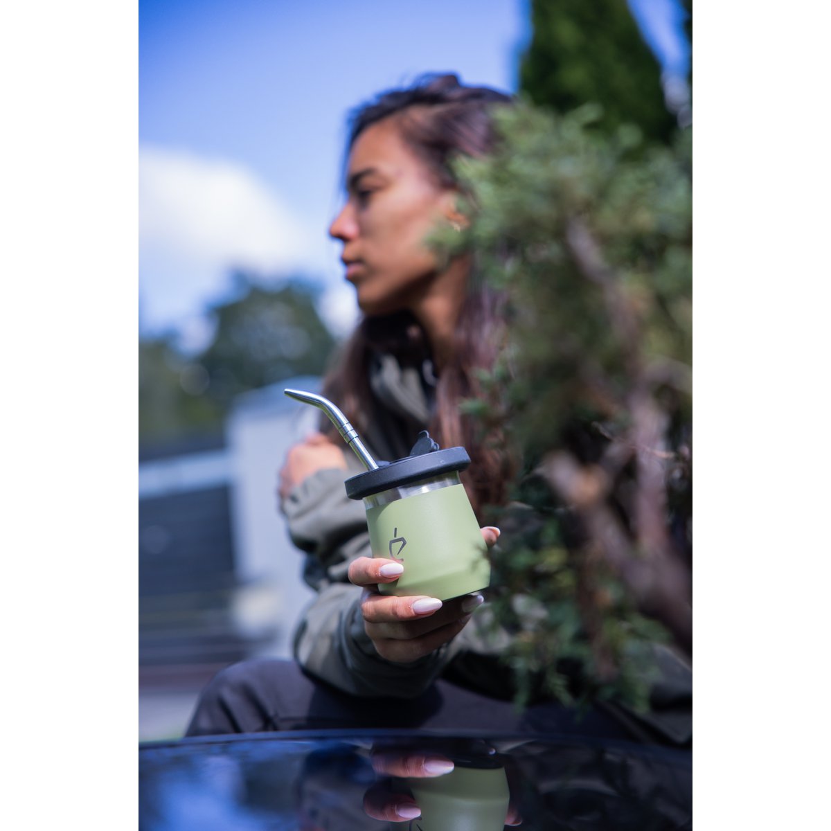 Yerba Mate Set Termolid Dualflow Pro - Forest Green | Un Mate®