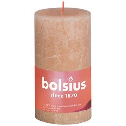 Bolsius Rustic pillar candle 130/68 Pink