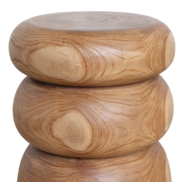 Tao teak sidebord/skammel - 35x35x45 cm