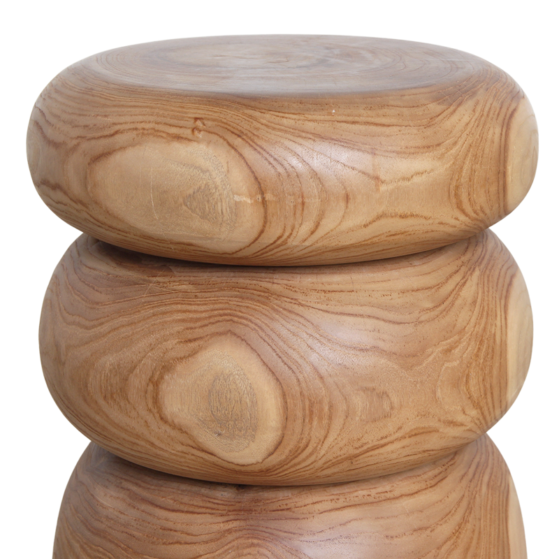 Tao teak sidebord/skammel - 35x35x45 cm