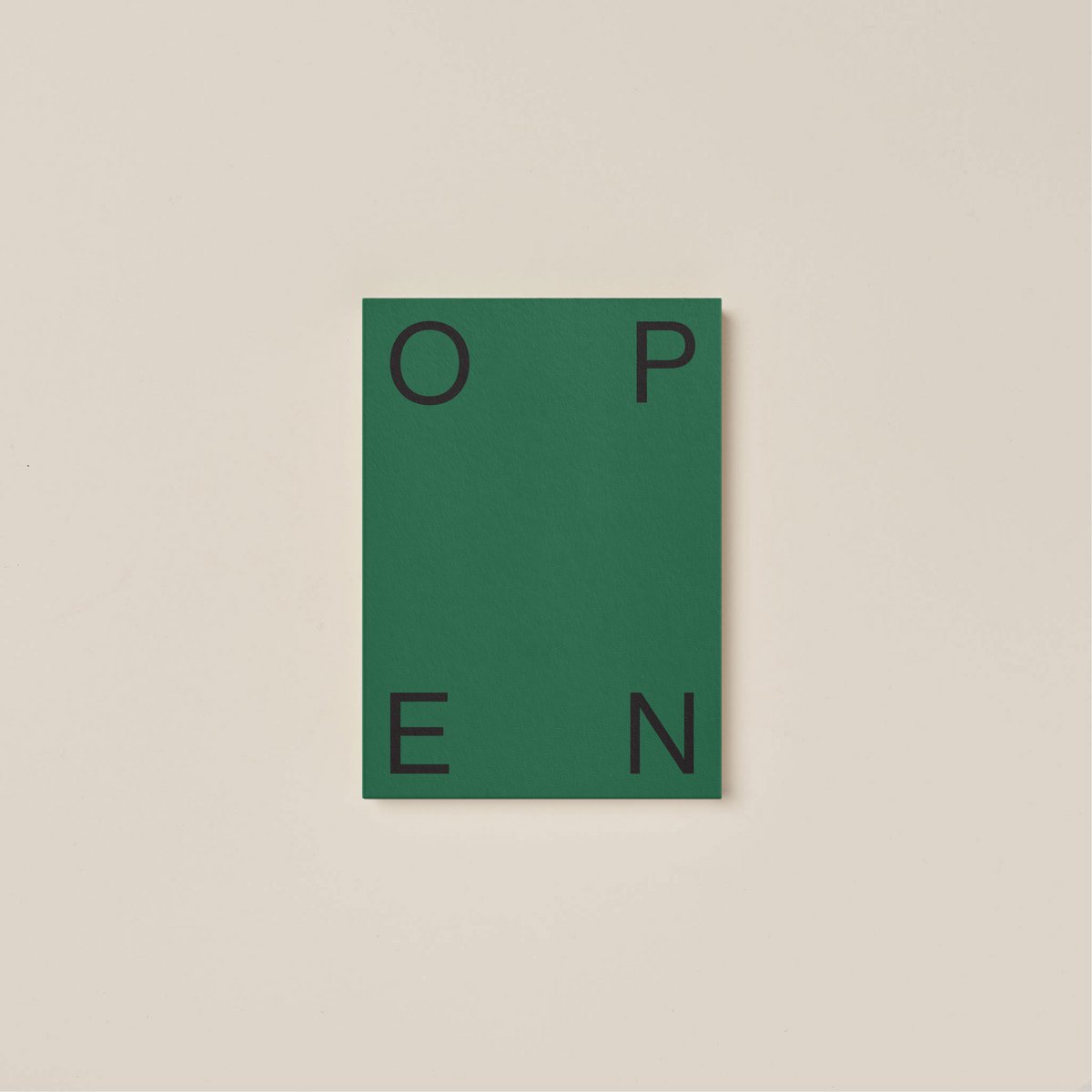 Notizbuch offen A5 – leer