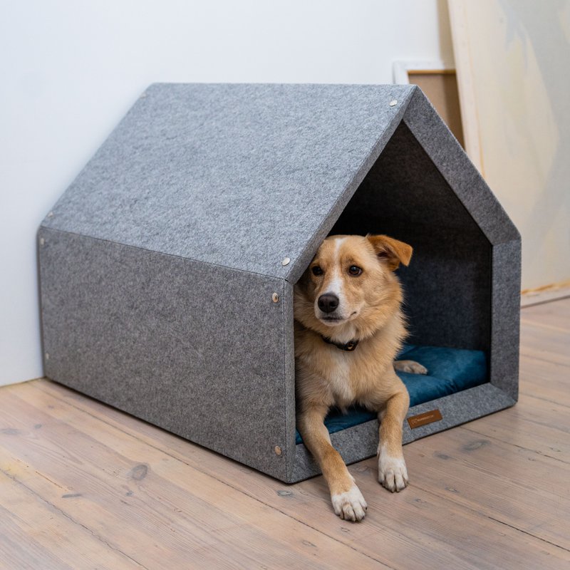 Pethome Perfekt hus til en hund og en kat - lysegrå/genanvendt