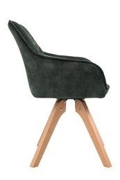 Sillón vintage terciopelo velour, verde oscuro
