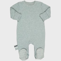 OrganicEra Pijama orgánico con pies para bebé, color aguamarina