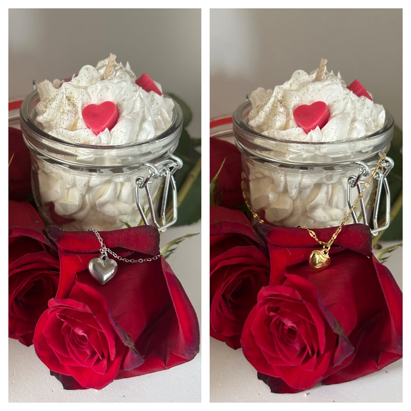 Jewelery candle - Cotton flower