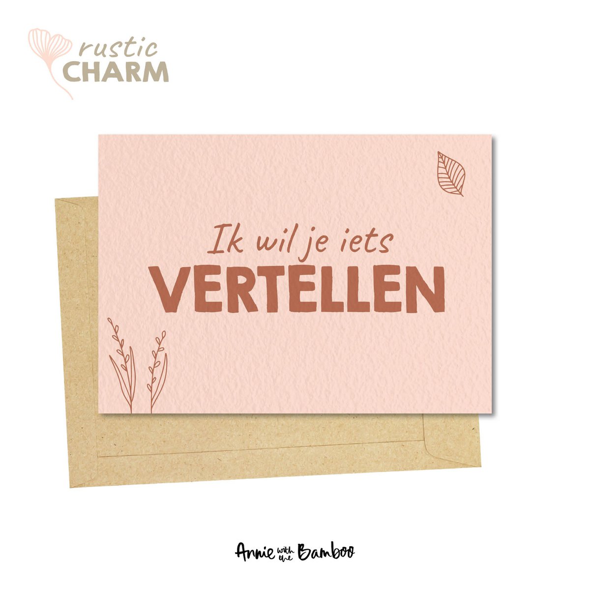 Carte postale - Je veux te dire quelque chose