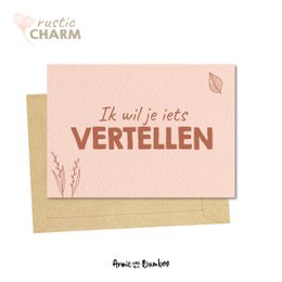 Postkort - jeg vil gerne fortælle dig noget