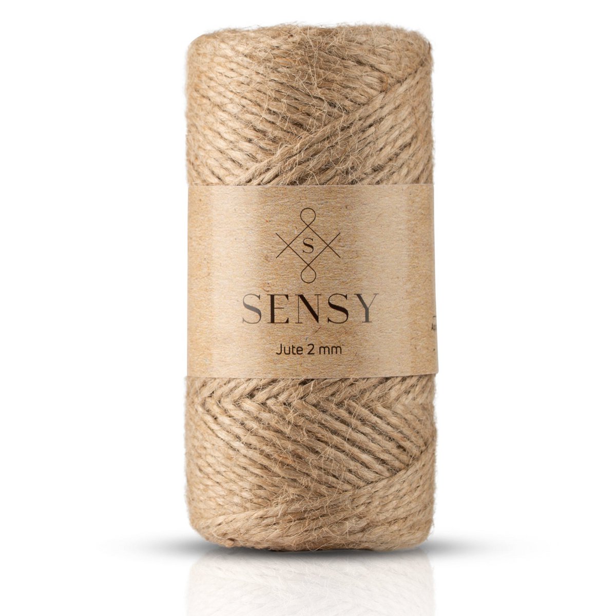 Sensy Premium Natural Jute Garn Best Arts Crafts Gavegarn Julegarn Holdbar pakkesnor (328 fod)