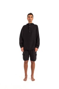 Zwarte katoenen herenshort (3399) 100% katoen