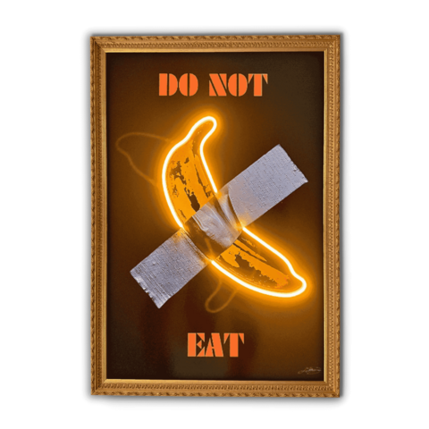 Don't Eat This Banana | Led Wall Art