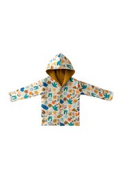 Double-Sided Reversible Hoodie - Happy Doodles