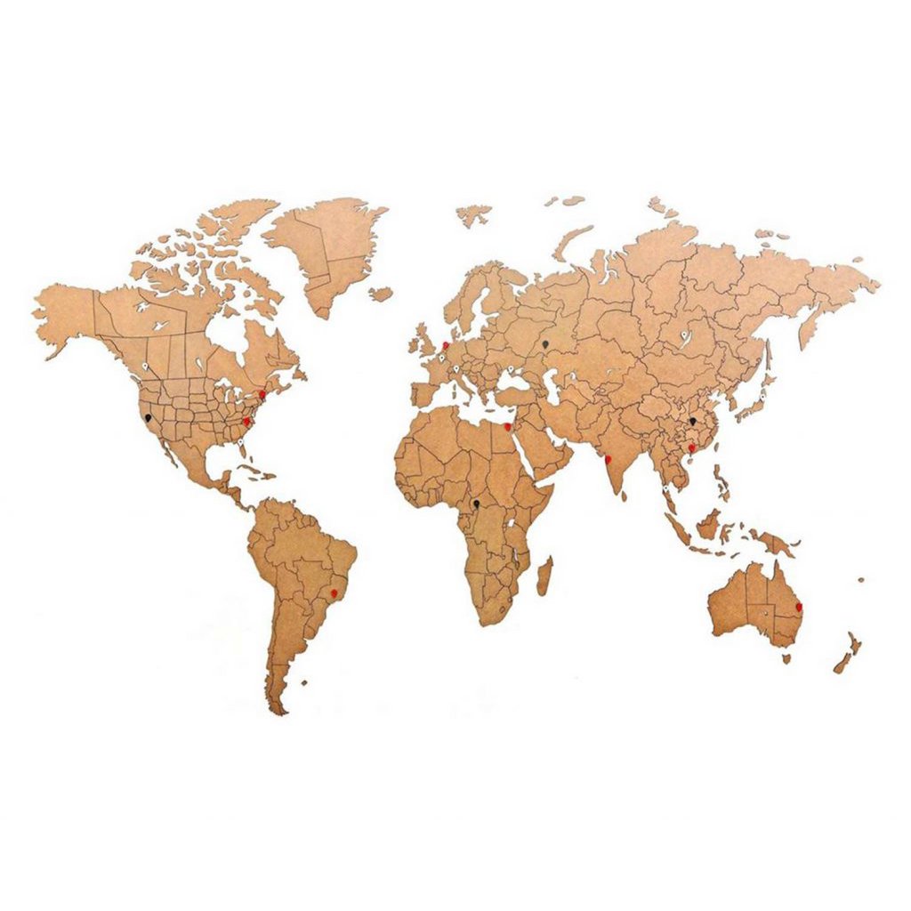 Carte du monde en bois - True Puzzle