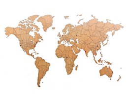 Carte du monde en bois - True Puzzle