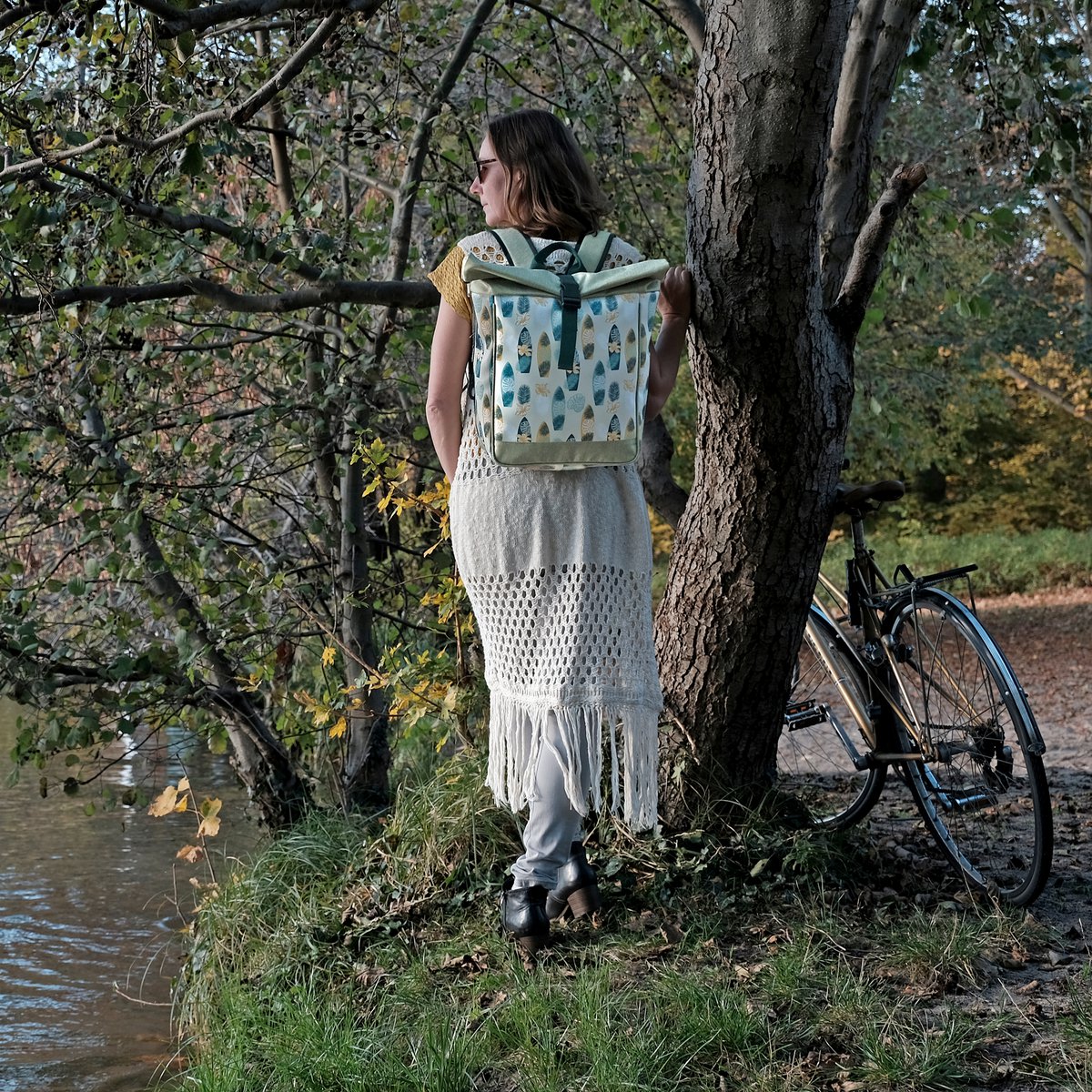 Bolsa de bicicleta Kombi / Pastel de equipaje de mochila - Surf