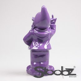 Kabouter f*ck du paars 16x12x32 cm