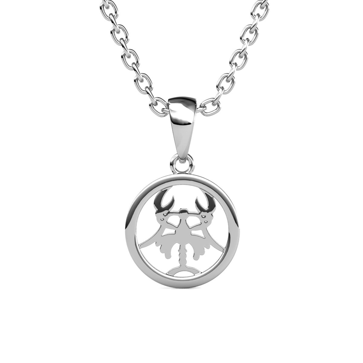 Pendentifs Zodiaque Cancer - ArgentÃ© et Cristal
