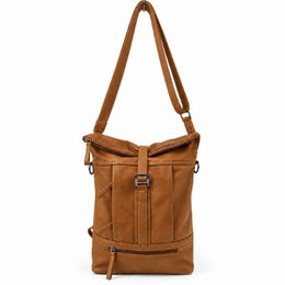 Rolltop -rygsæk Rucksack fører solbrun