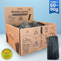 Japanse Binchotan Bulk 2kg (maat L) + Gratis Display