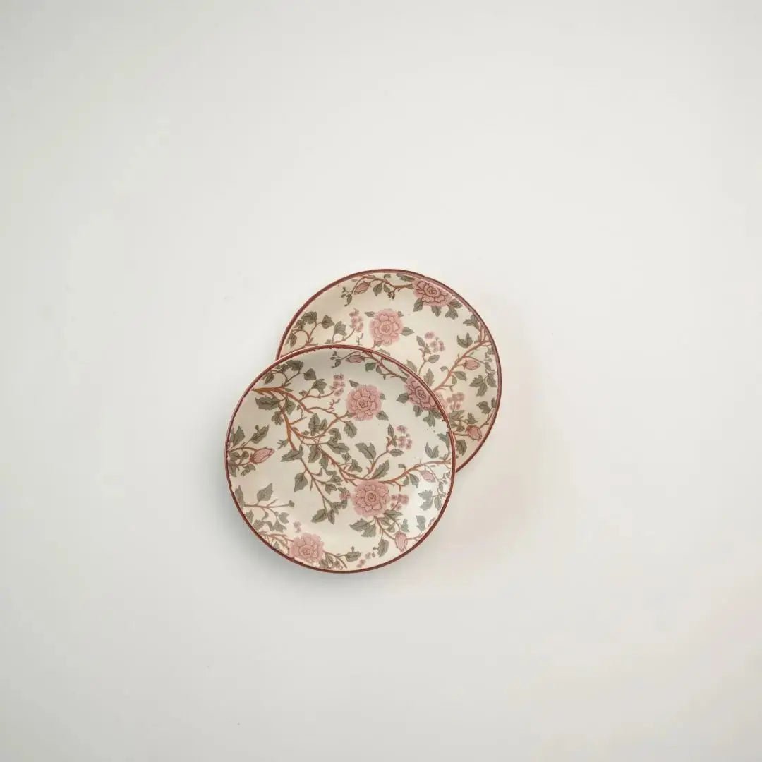 Dinner Plate | Handcrafted Serving Floral Peony | Stoneware