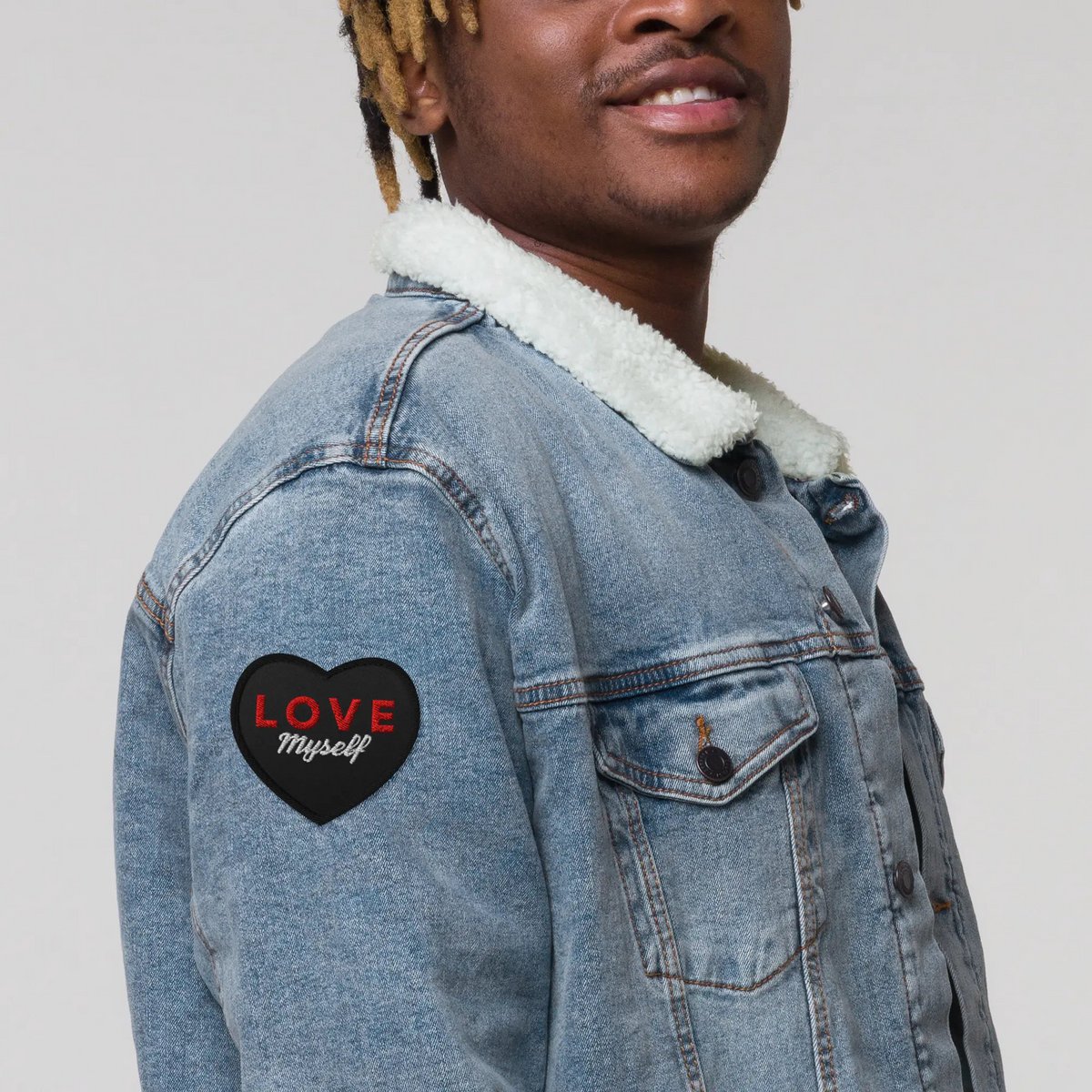 LOVE Myself Broderede patches Sort