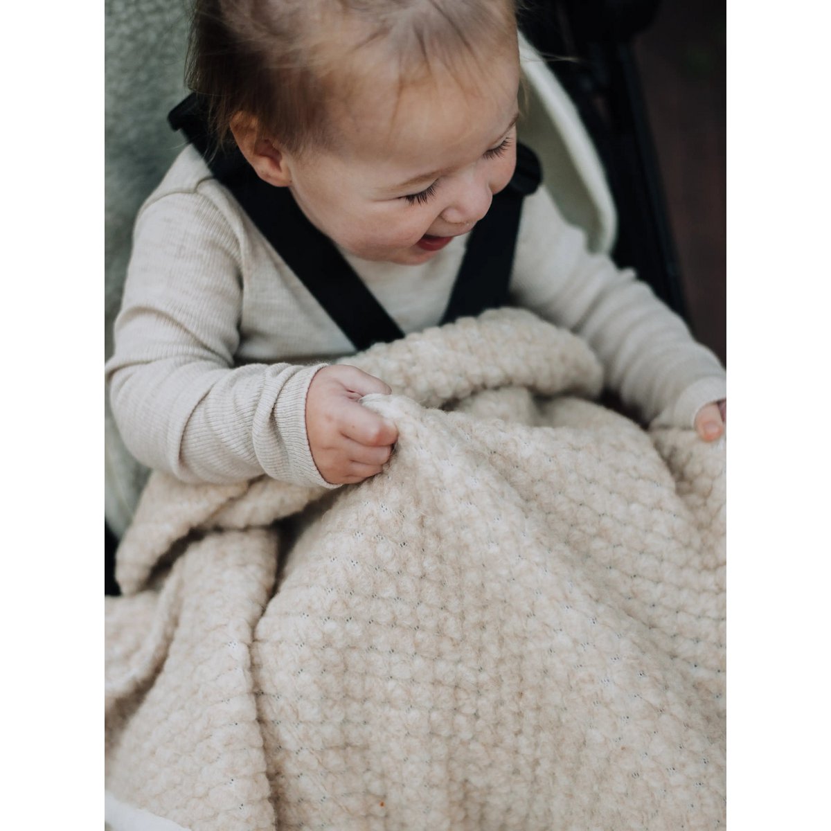 Baby blanket Bouclé - Merino wool