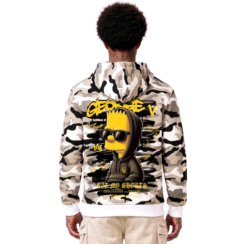 Kapuzenpullover „Bart“ in Beige