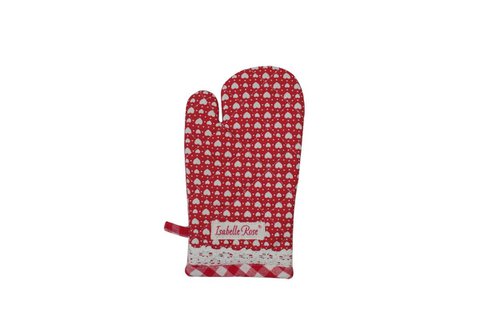Red kids glove LOVE 13x23 cm Isabelle Rose