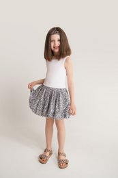 Vestido de globo hecho de algodón con roca cebra