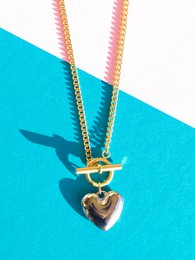 Champ - Heart Earrings and Necklace Set