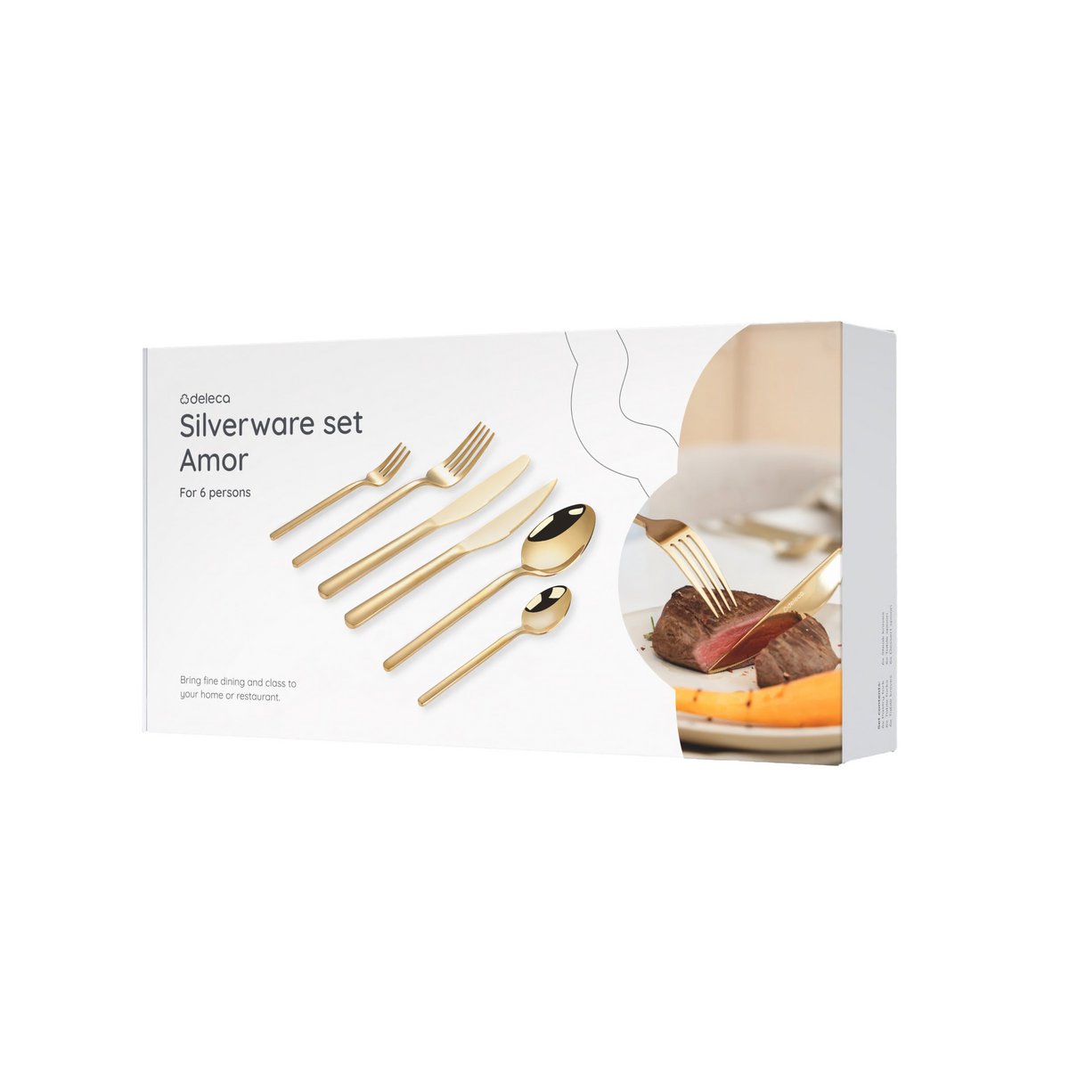 Besteckset Amor - 6 Personen / Gold 18,0 Edelstahl
