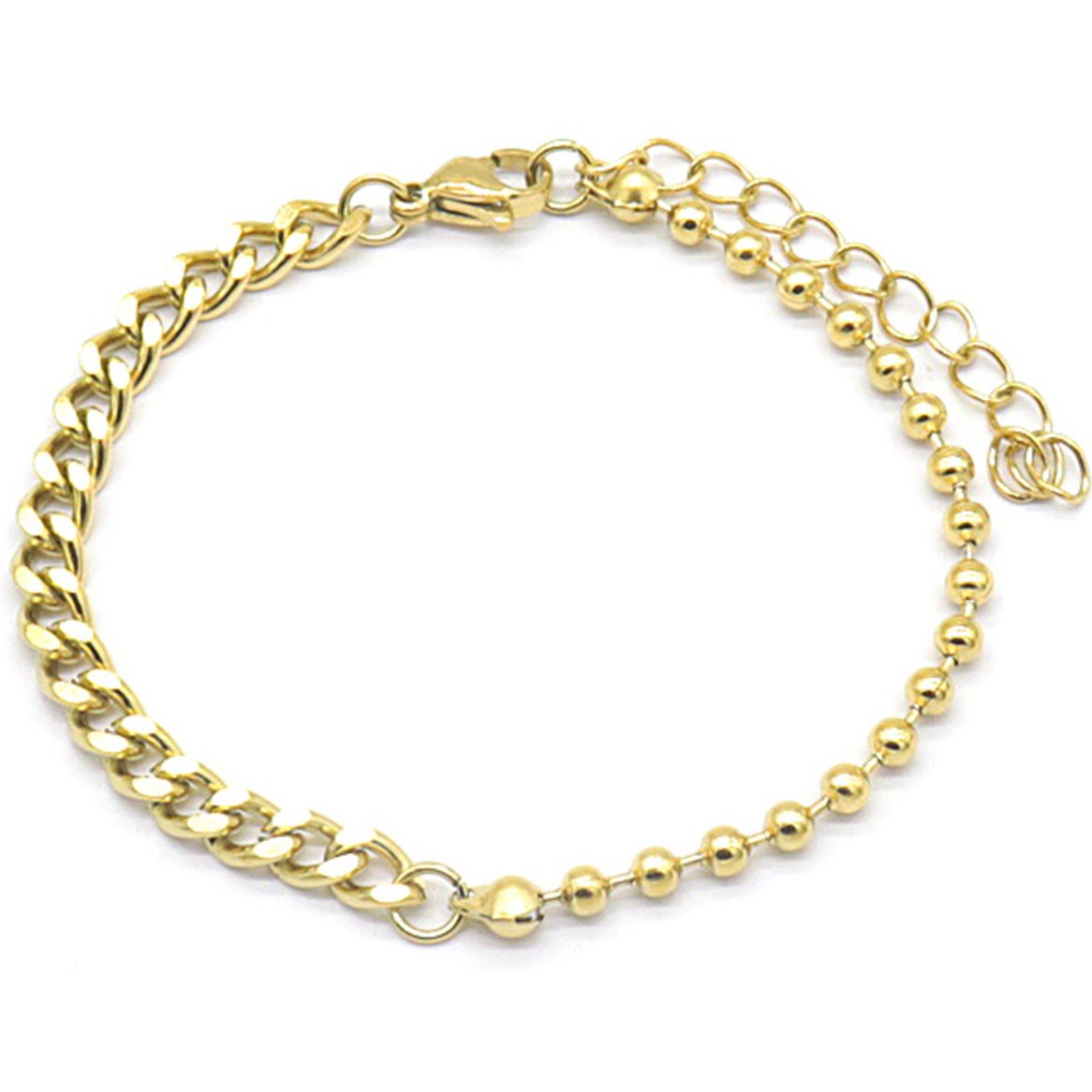 C-A8.2 B029-012G S. Staal 4 mm kettingarmband goud