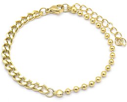 C-A8.2 B029-012G S. Staal 4 mm kettingarmband goud