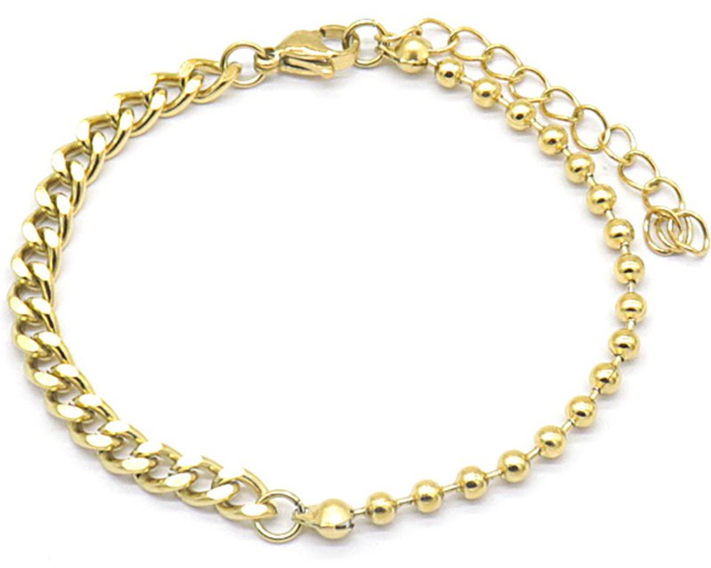 C-A8.2 B029-012G S. Staal 4 mm kettingarmband goud