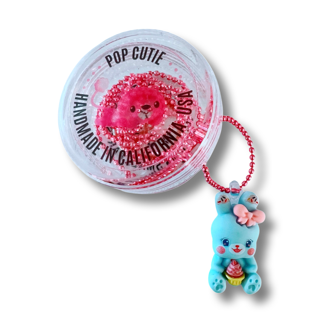 Pop Cutie Cup Cake Bunny Necklace