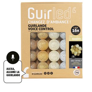 Radiance Voice Control Google und Alexa Cotton Ball Light Girlande
