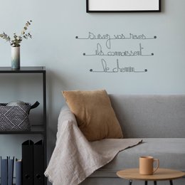Metal Wall Decoration Quote “Follow your dreams, they know the way”