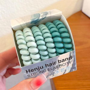 Hair rubber bands set - Blue