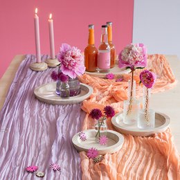Table runner, gauze, cheesecloth, uni ca.70cm x 300cm