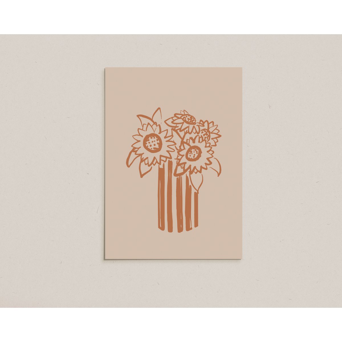 Postkarte / Sunflower Vase