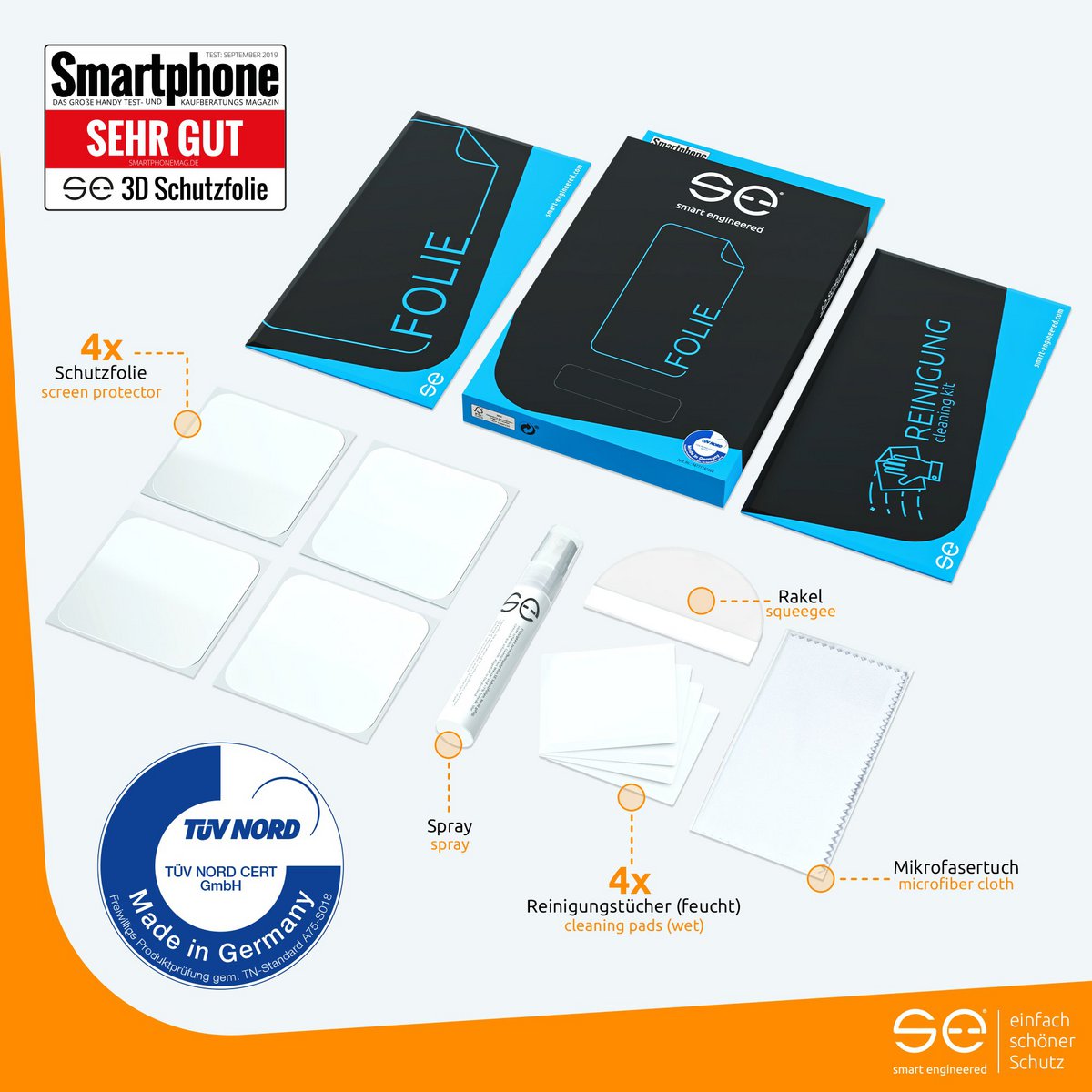 Película protectora 4x se® 3D (antirreflectante) Xiaomi Mi Band 5