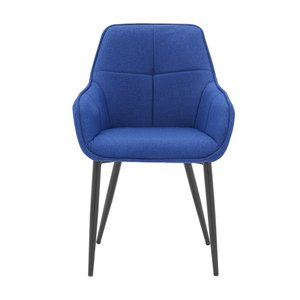 Armchair, blue linen