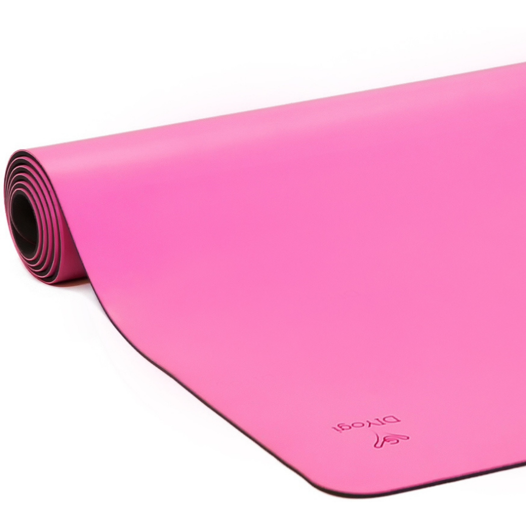 Yogamatte Naturkautschuk - rosa