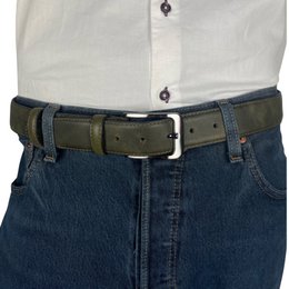 Monogramm Ledergürtel | Echtes Leder | Herren & Damengürtel | 3,5 cm | 8 Farben