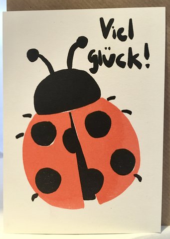Card Glück Käfer