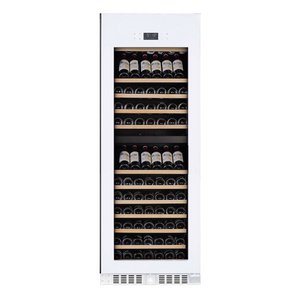 Temptech - Elegance wine fridge 2 zones 150 bottles handle -free - white