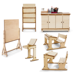 Mobiliario en kit - Aula - La Casa del Ratón
